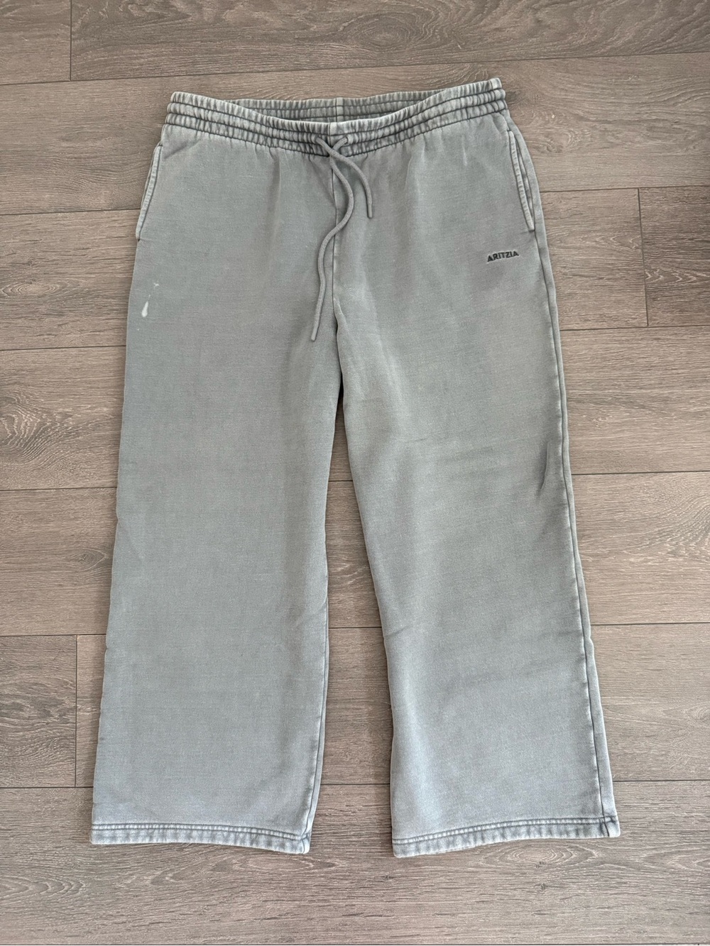 Aritzia Jogger Sweatpants joggers pants wide leg flare sweatfleece XL